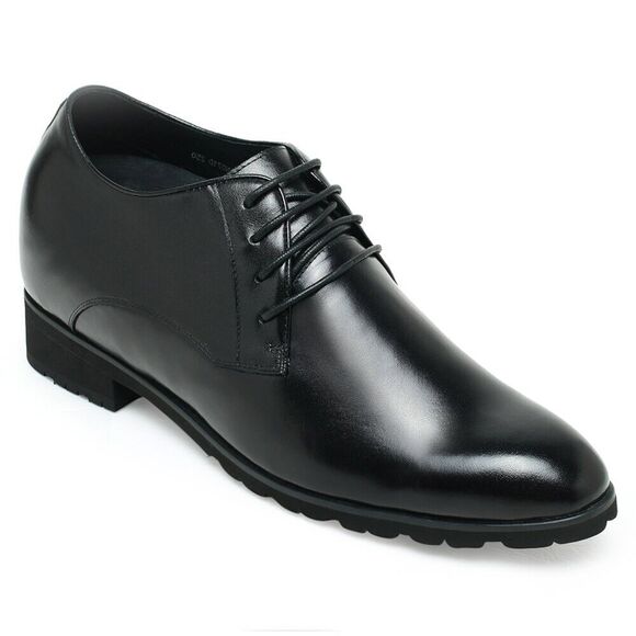 US10 CHAMARIPA Elevator Shoes Men Black Oxford Dress Shoes increase 10cm/3.9inch main image 3